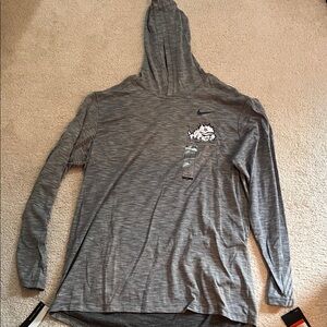 Nike Heather Gray Hooded Shirt